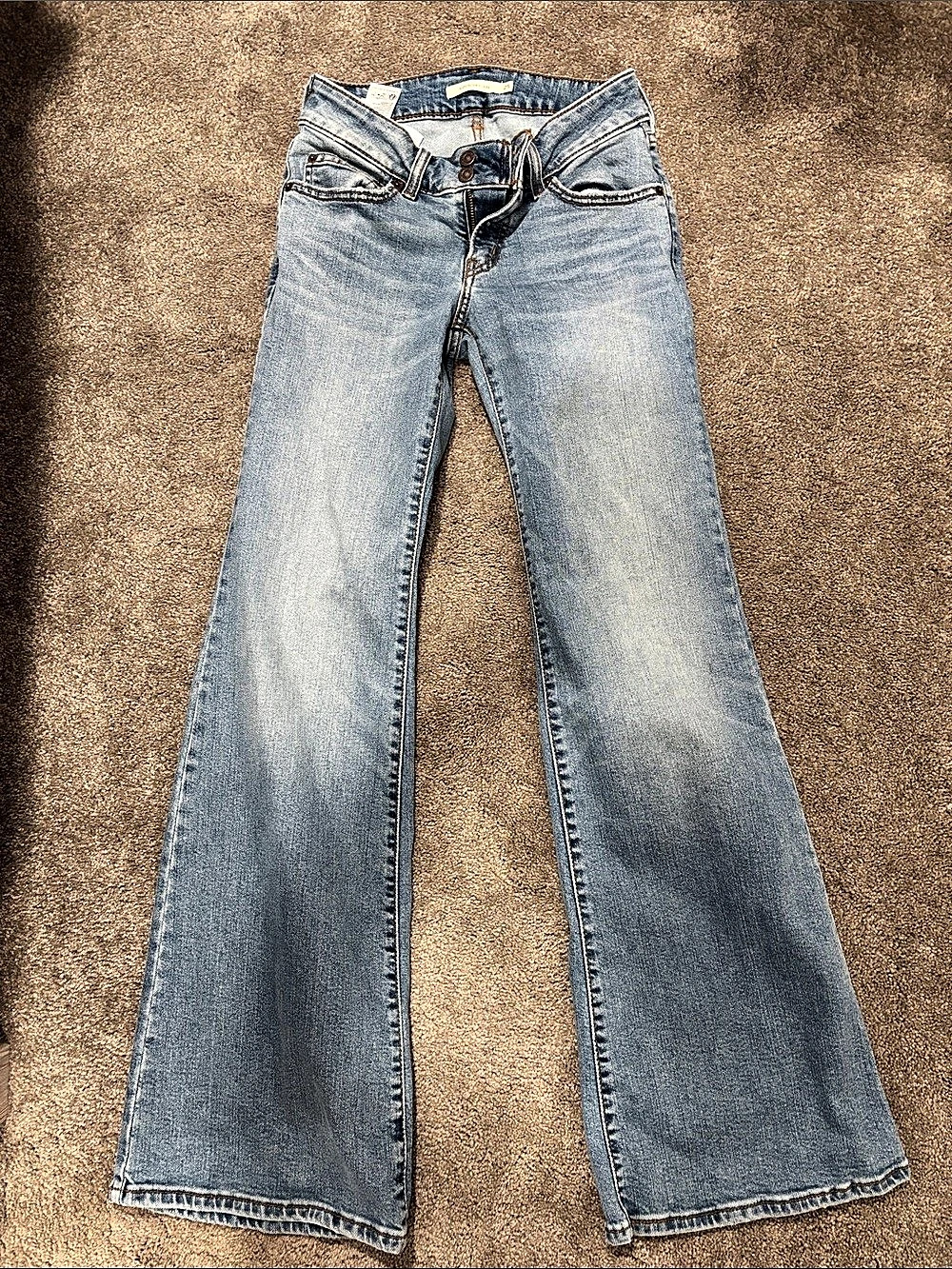 Levi Flare Leg Jeans in Blue